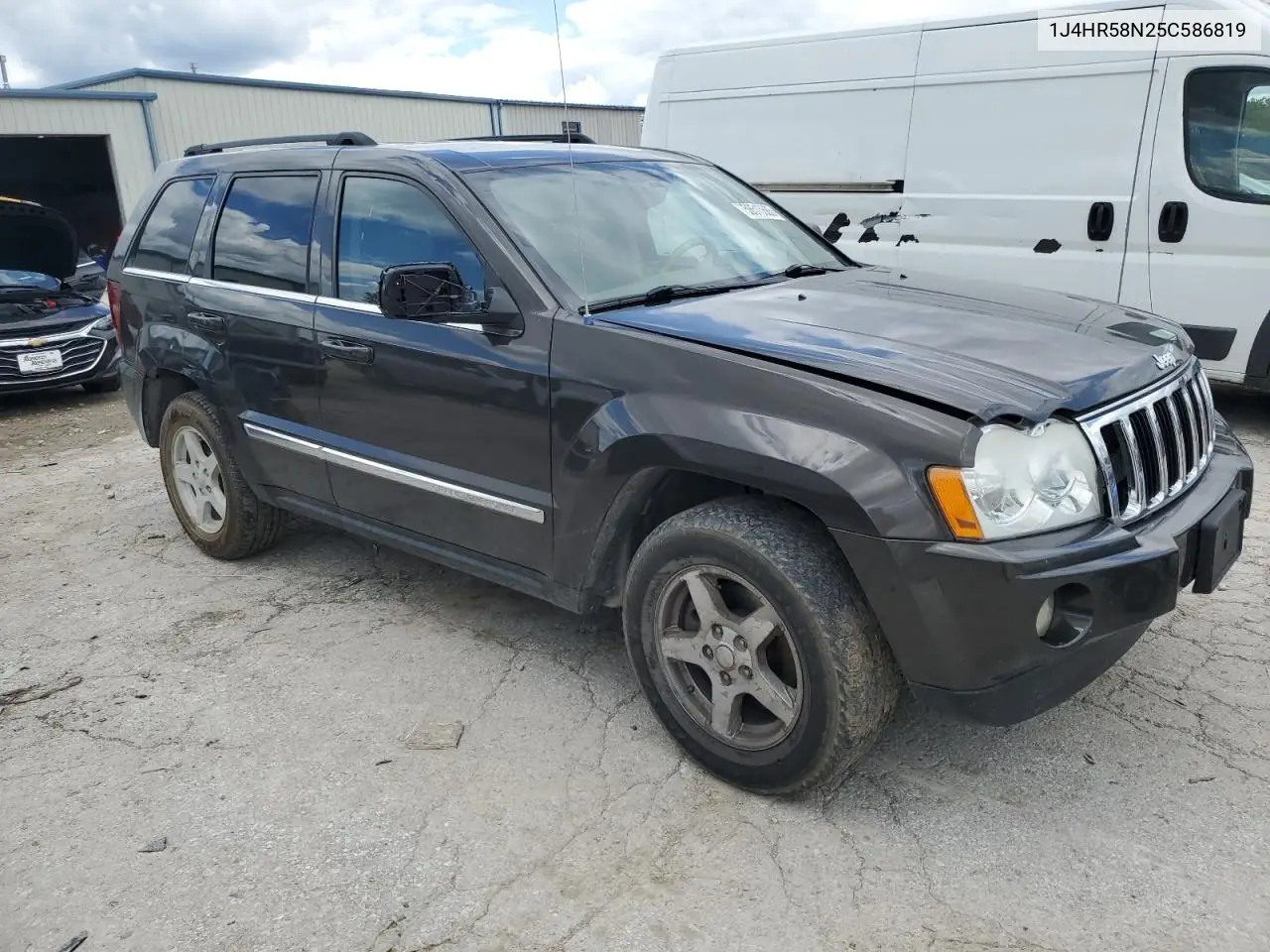 2005 Jeep Grand Cherokee Limited VIN: 1J4HR58N25C586819 Lot: 58513685
