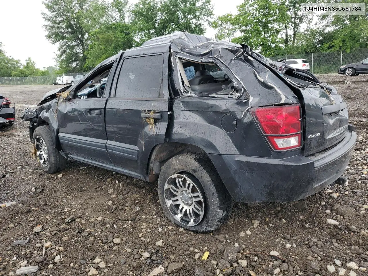 2005 Jeep Grand Cherokee Laredo VIN: 1J4HR48N35C651784 Lot: 59727885