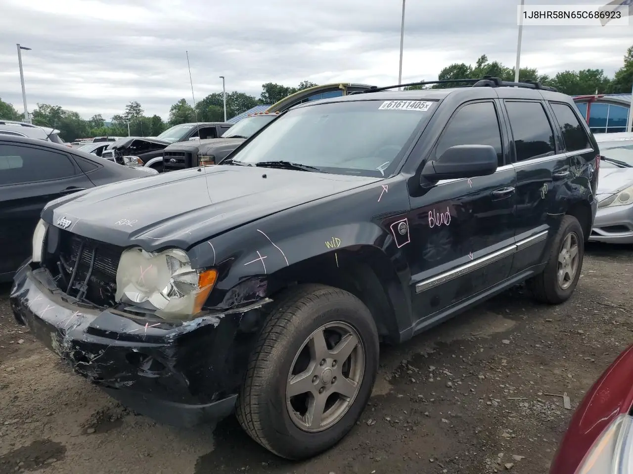 2005 Jeep Grand Cherokee Limited VIN: 1J8HR58N65C686923 Lot: 61611405