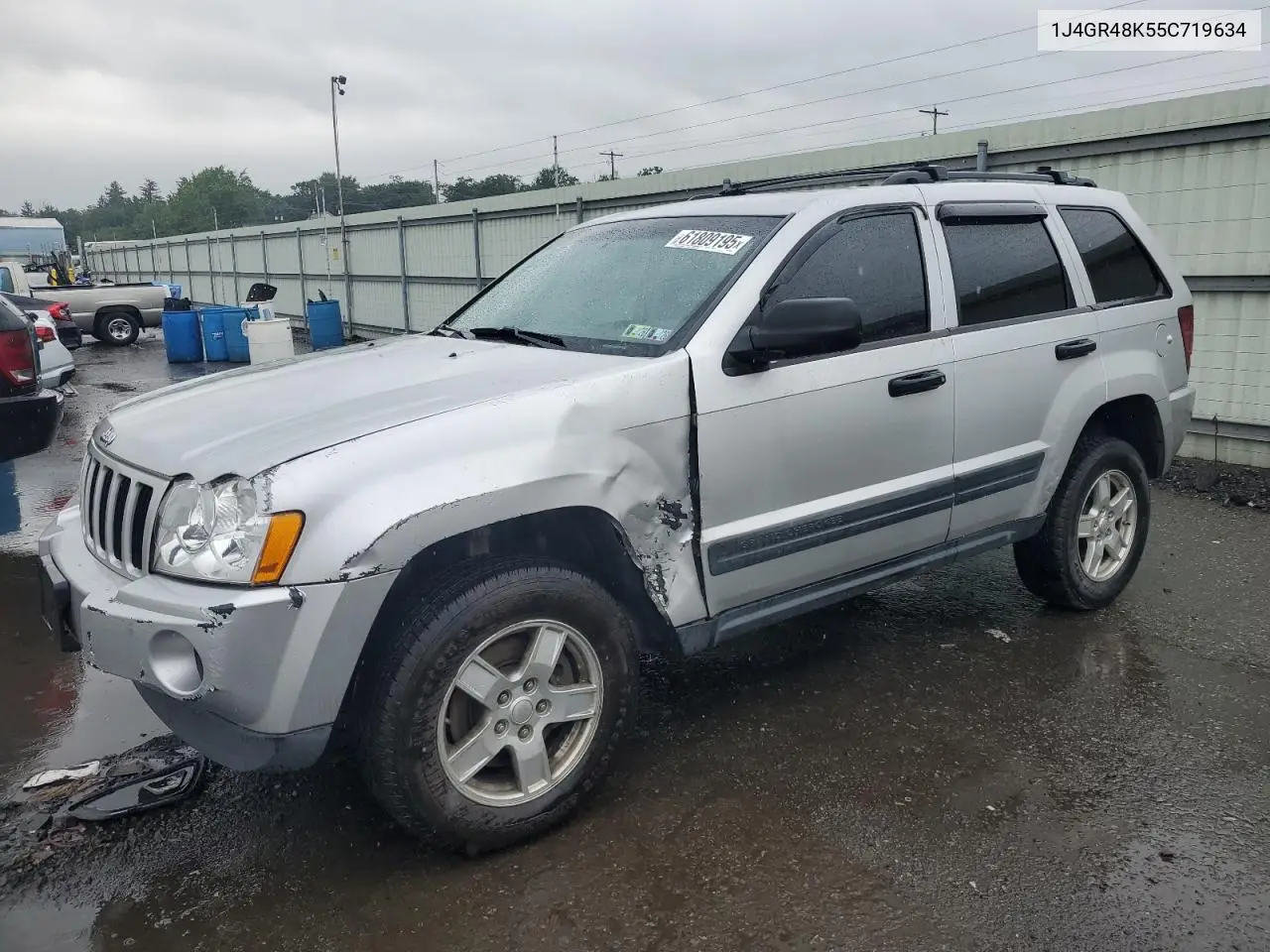 2005 Jeep Grand Cherokee Laredo VIN: 1J4GR48K55C719634 Lot: 61809195