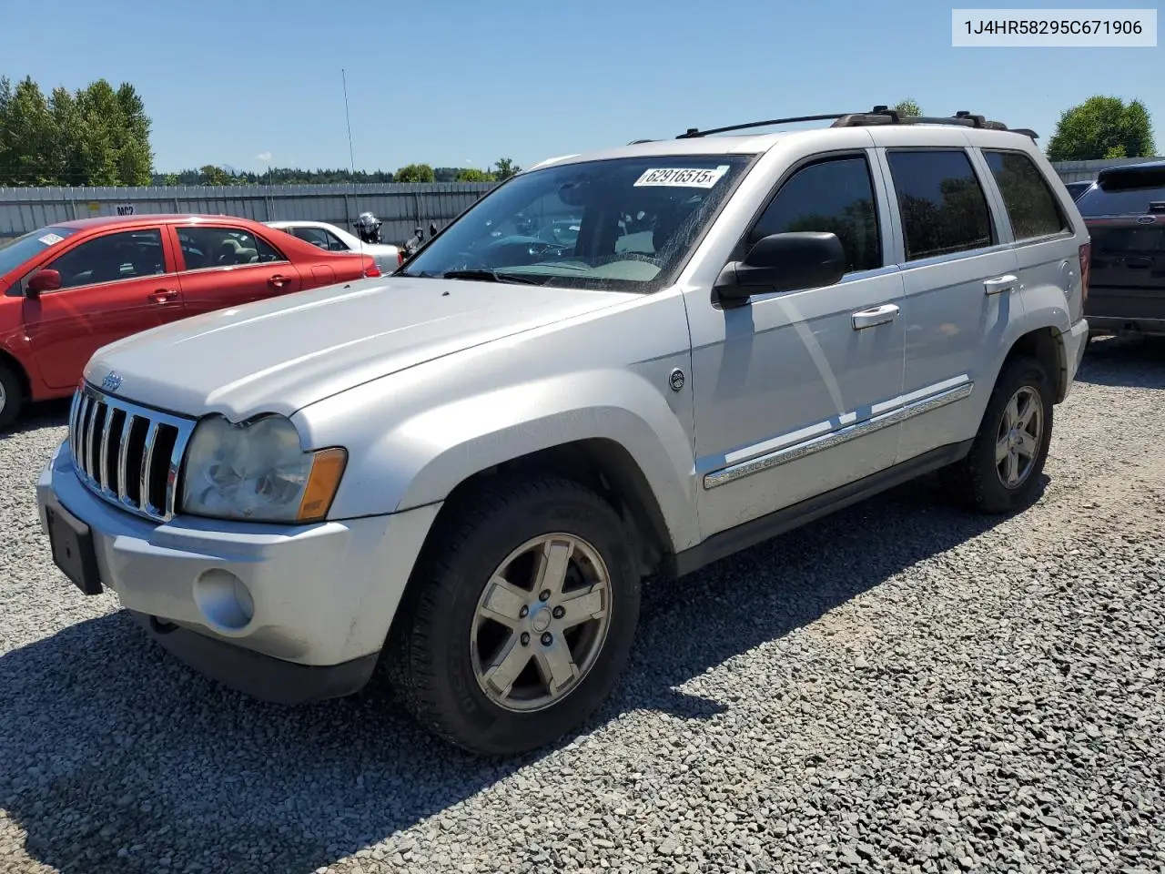 2005 Jeep Grand Cherokee Limited VIN: 1J4HR58295C671906 Lot: 62916515