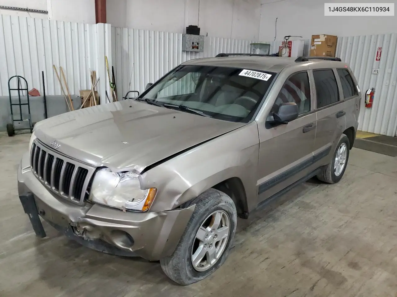 2006 Jeep Grand Cherokee Laredo VIN: 1J4GS48KX6C110934 Lot: 44702875