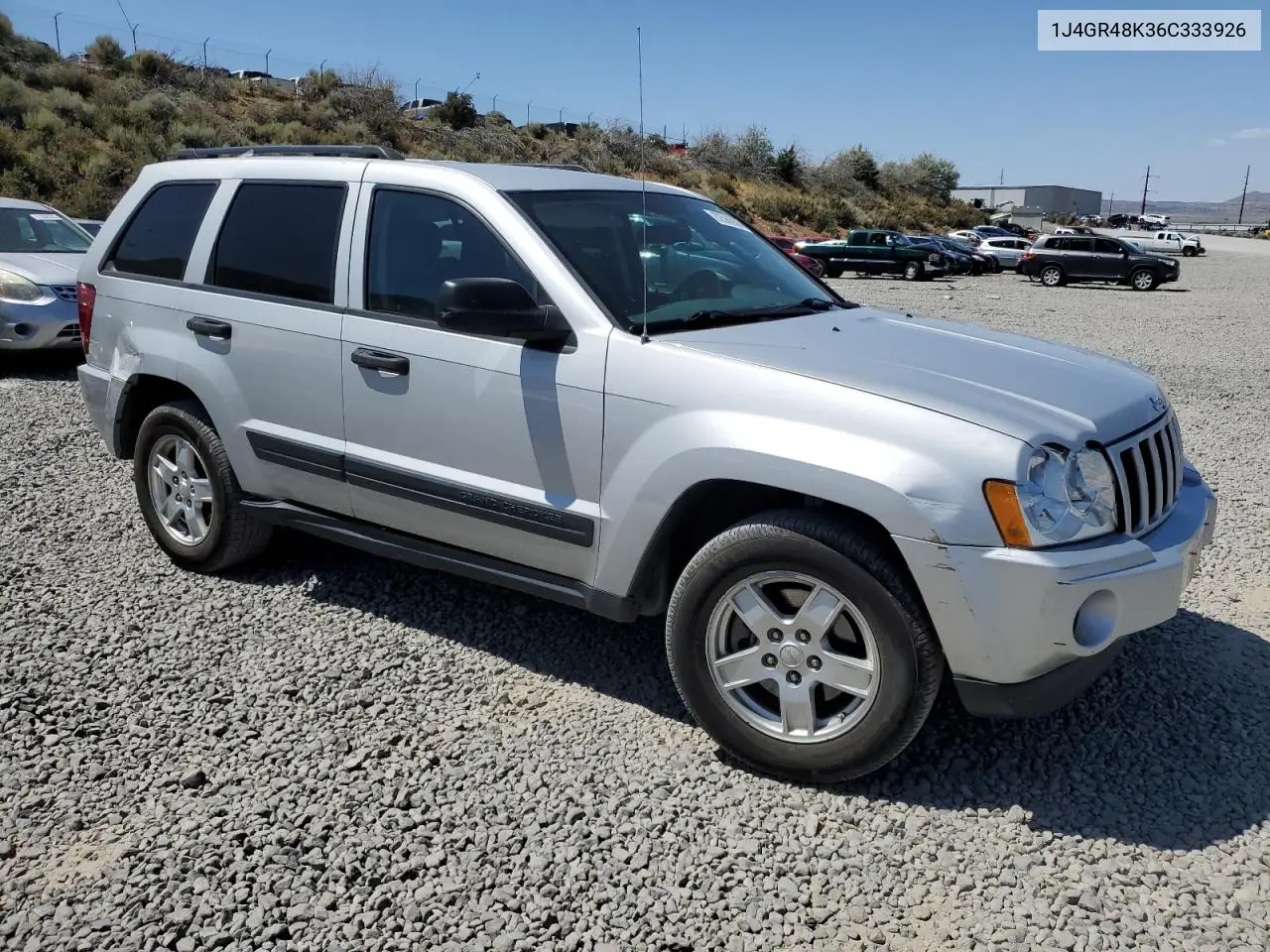2006 Jeep Grand Cherokee Laredo VIN: 1J4GR48K36C333926 Lot: 62566935