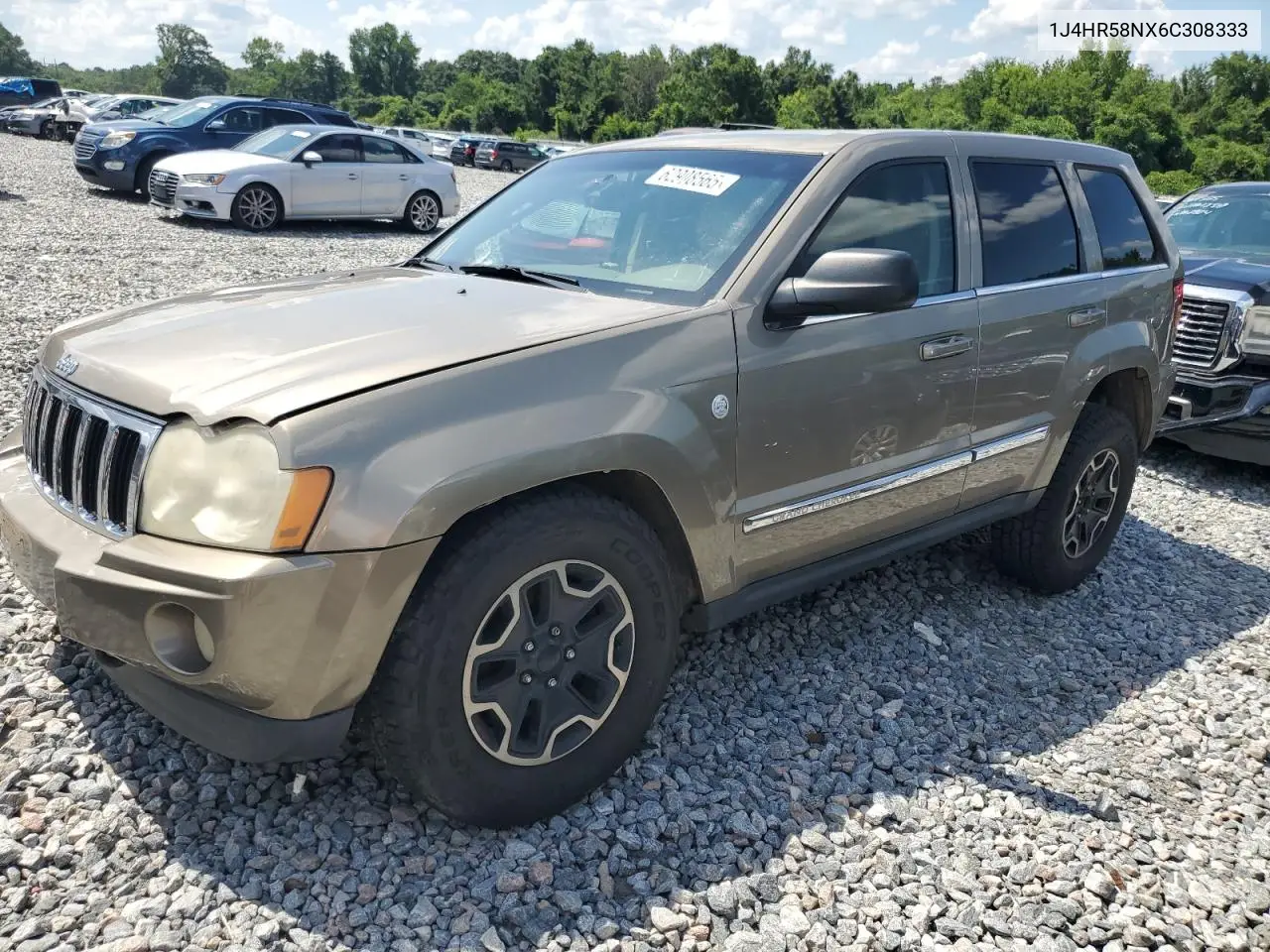 2006 Jeep Grand Cherokee Limited VIN: 1J4HR58NX6C308333 Lot: 62908565