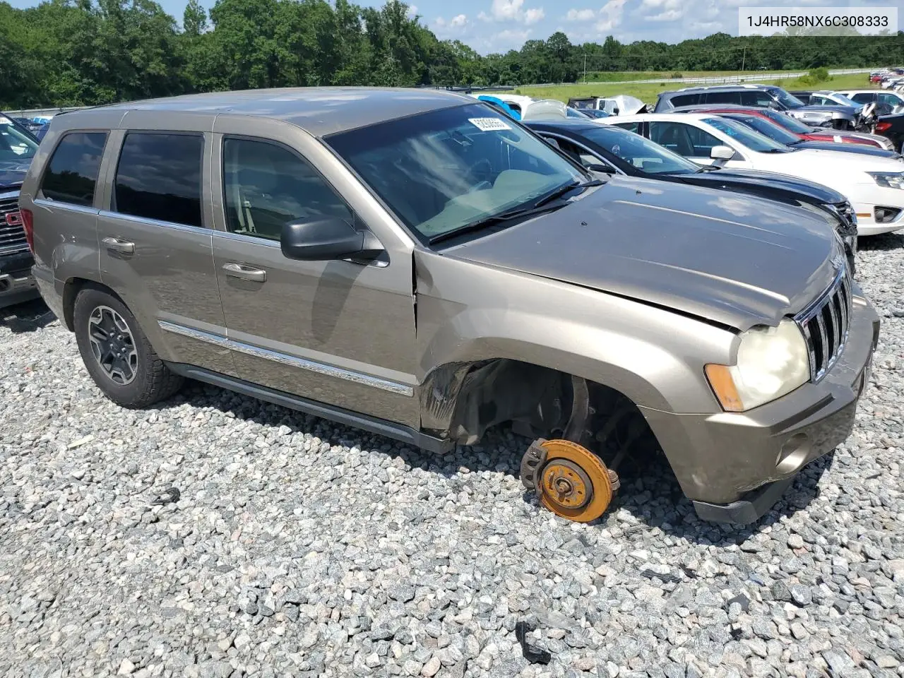 2006 Jeep Grand Cherokee Limited VIN: 1J4HR58NX6C308333 Lot: 62908565