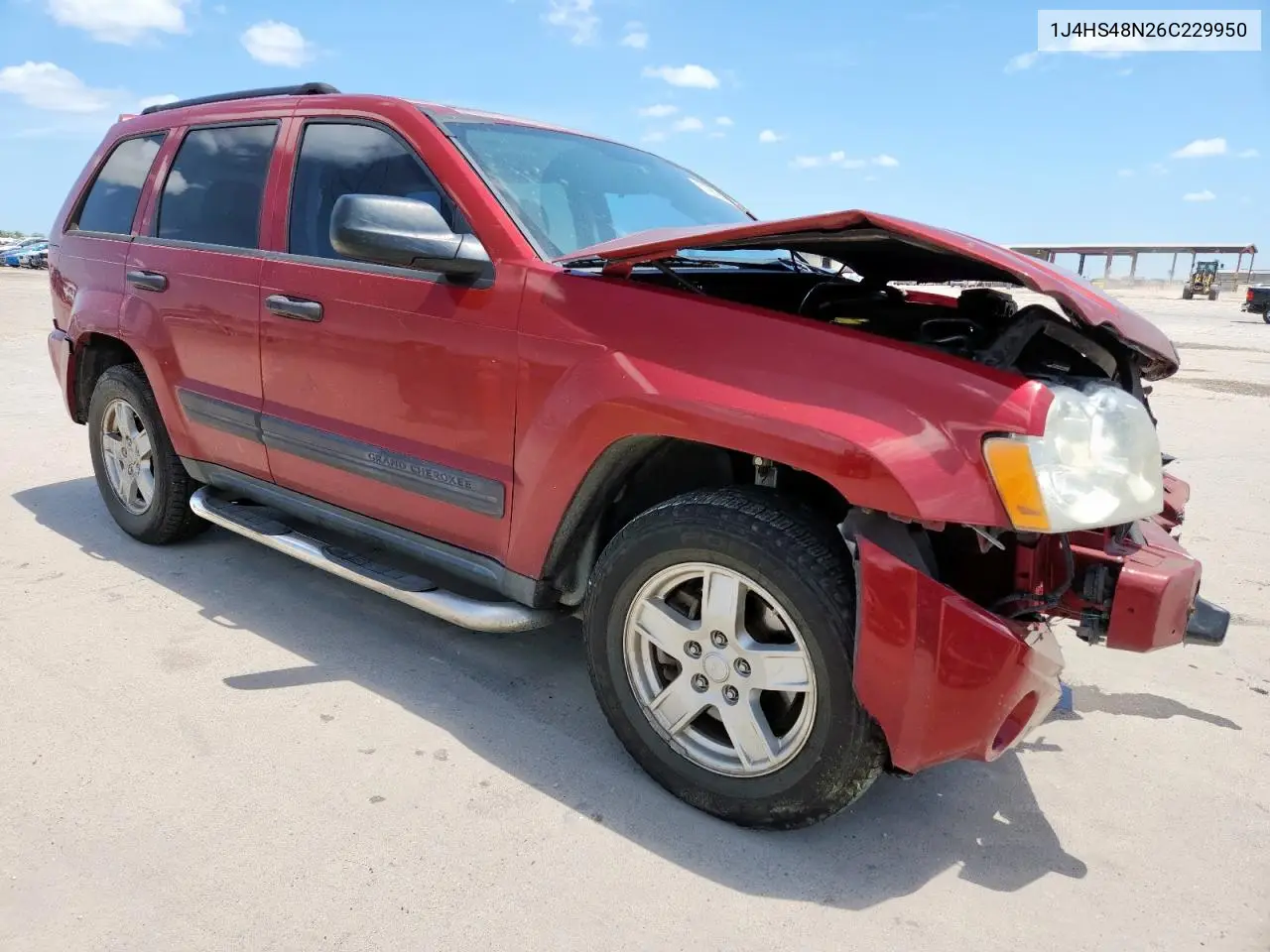 2006 Jeep Grand Cherokee Laredo VIN: 1J4HS48N26C229950 Lot: 63095685