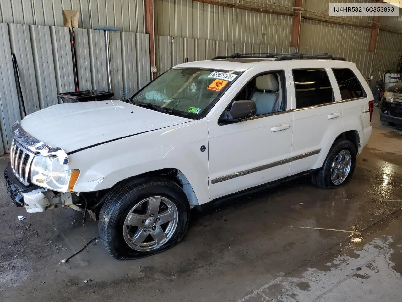 2006 Jeep Grand Cherokee Limited VIN: 1J4HR58216C353893 Lot: 63502105
