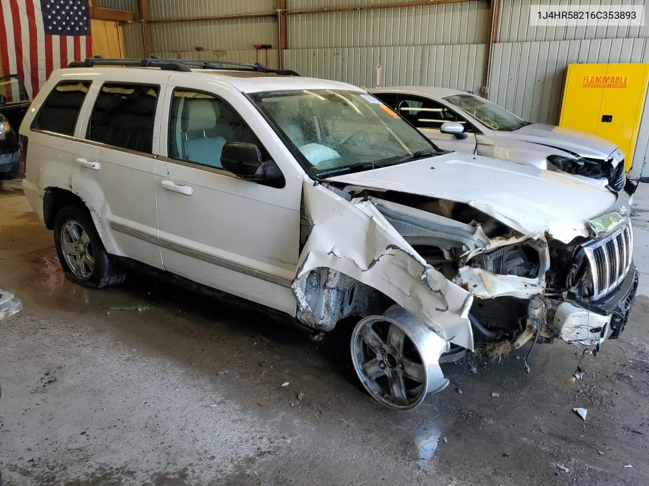2006 Jeep Grand Cherokee Limited VIN: 1J4HR58216C353893 Lot: 63502105