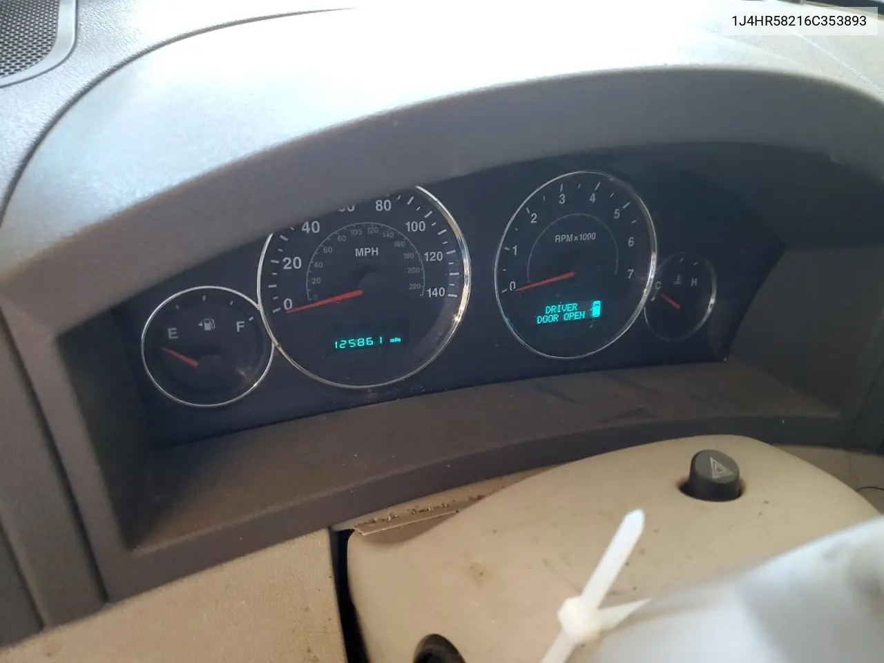 2006 Jeep Grand Cherokee Limited VIN: 1J4HR58216C353893 Lot: 63502105