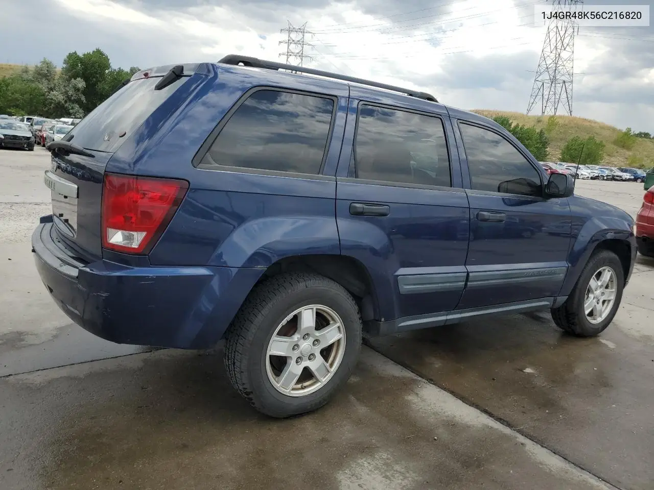 2006 Jeep Grand Cherokee Laredo VIN: 1J4GR48K56C216820 Lot: 65289625