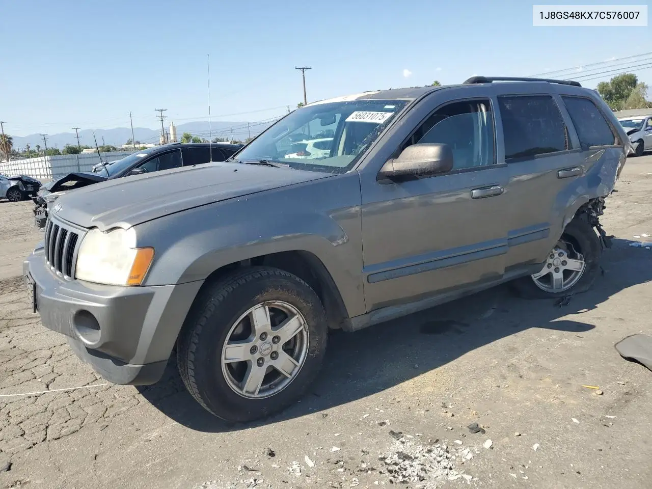 2007 Jeep Grand Cherokee Laredo VIN: 1J8GS48KX7C576007 Lot: 56031075
