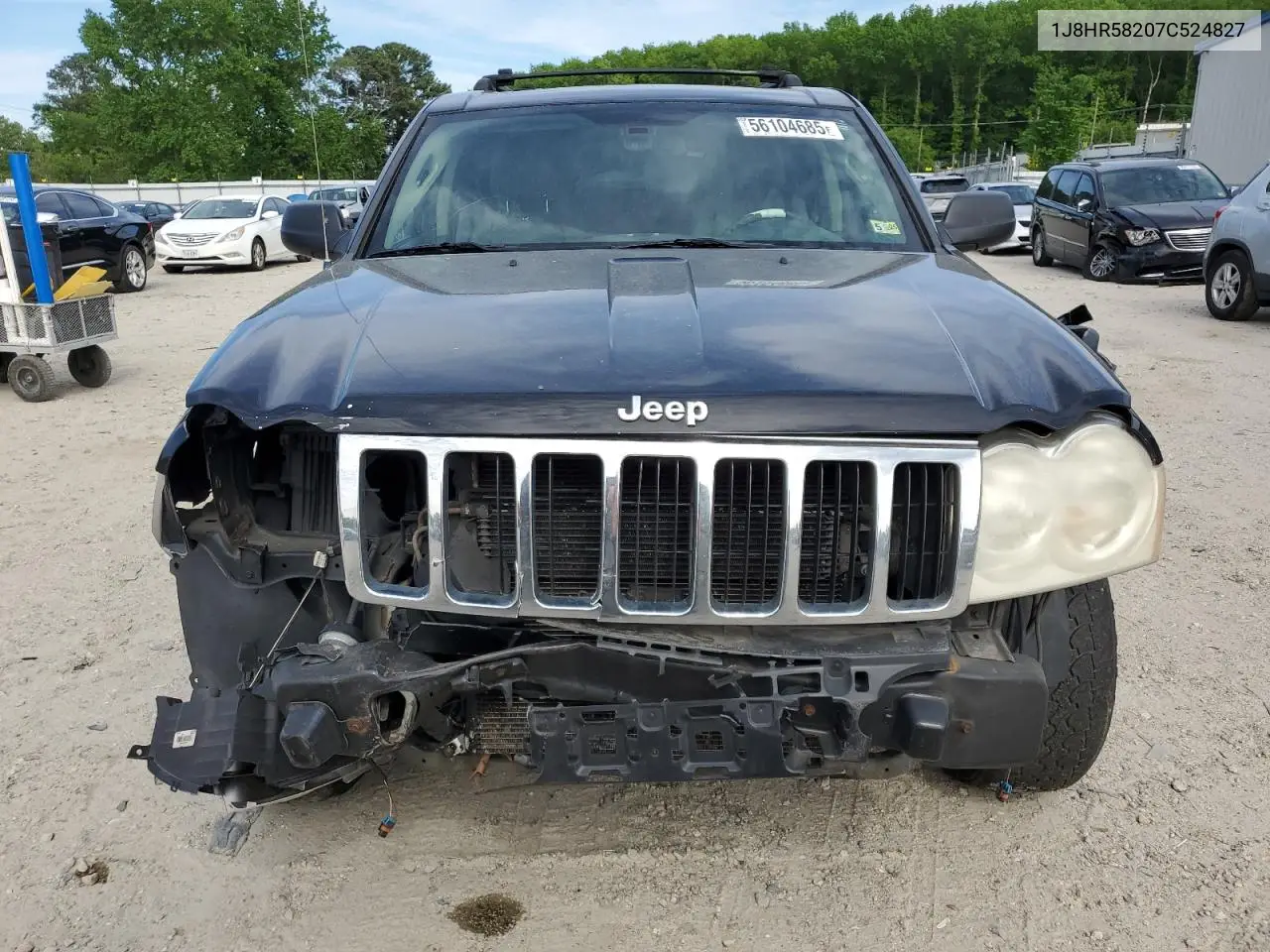 2007 Jeep Grand Cherokee Limited VIN: 1J8HR58207C524827 Lot: 56104685