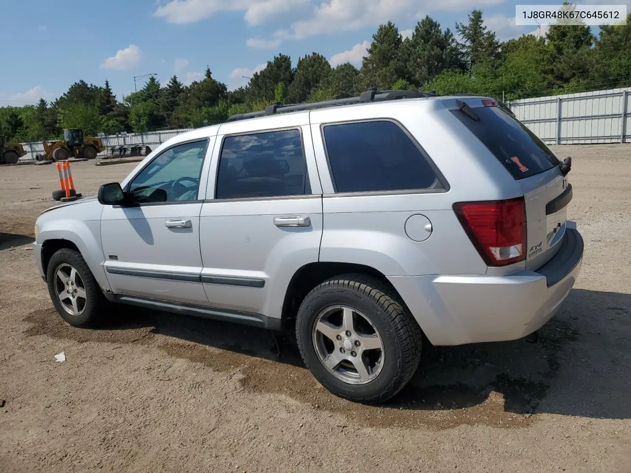 2007 Jeep Grand Cherokee Laredo VIN: 1J8GR48K67C645612 Lot: 56369665