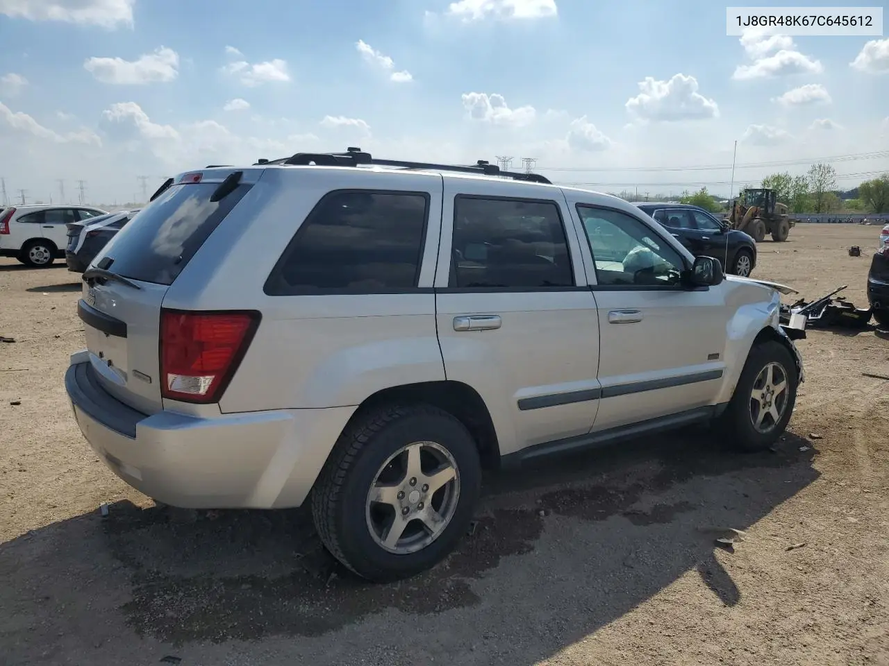 2007 Jeep Grand Cherokee Laredo VIN: 1J8GR48K67C645612 Lot: 56369665