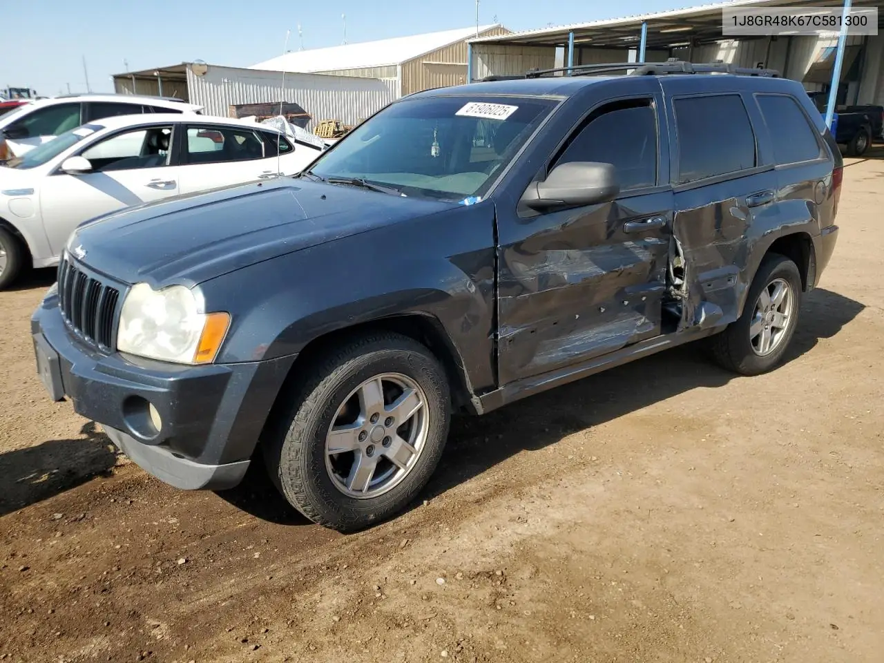 2007 Jeep Grand Cherokee Laredo VIN: 1J8GR48K67C581300 Lot: 61906025