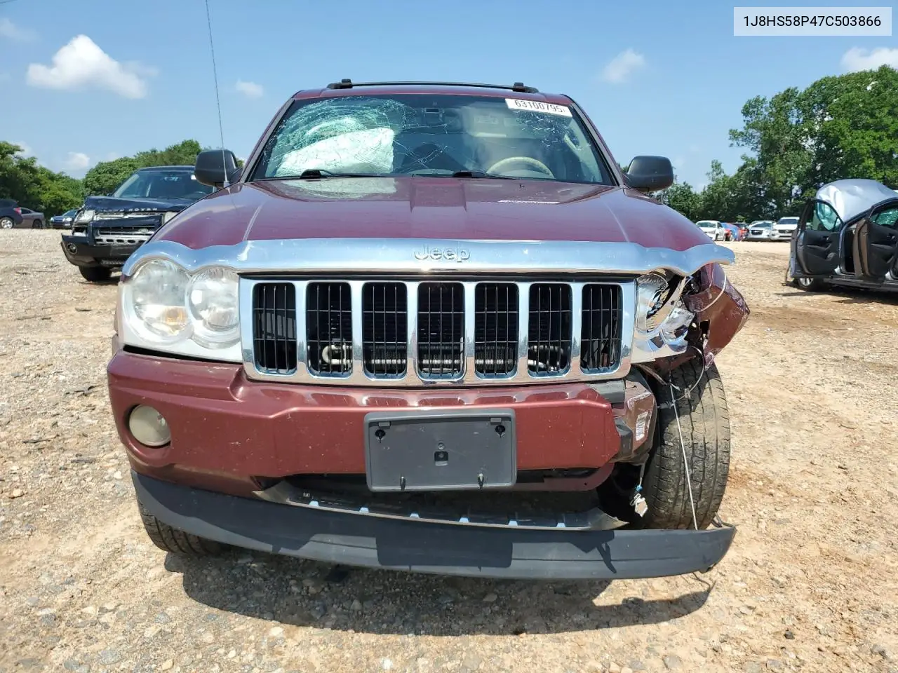 2007 Jeep Grand Cherokee Limited VIN: 1J8HS58P47C503866 Lot: 63100795