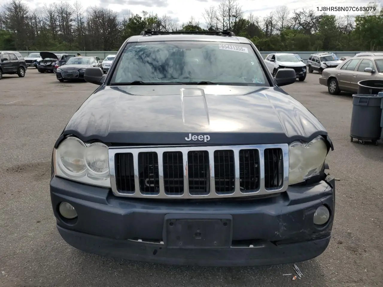 2007 Jeep Grand Cherokee Limited VIN: 1J8HR58N07C683079 Lot: 65431355