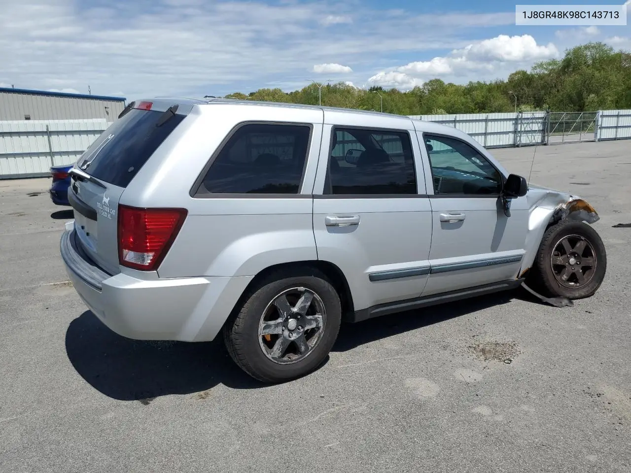 2008 Jeep Grand Cherokee Laredo VIN: 1J8GR48K98C143713 Lot: 55901695