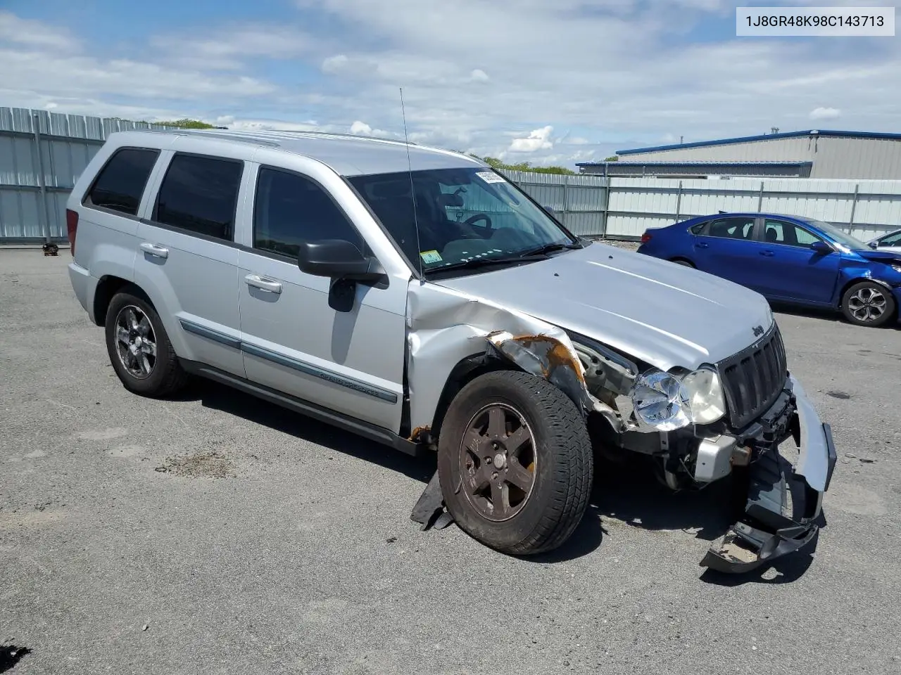 2008 Jeep Grand Cherokee Laredo VIN: 1J8GR48K98C143713 Lot: 55901695