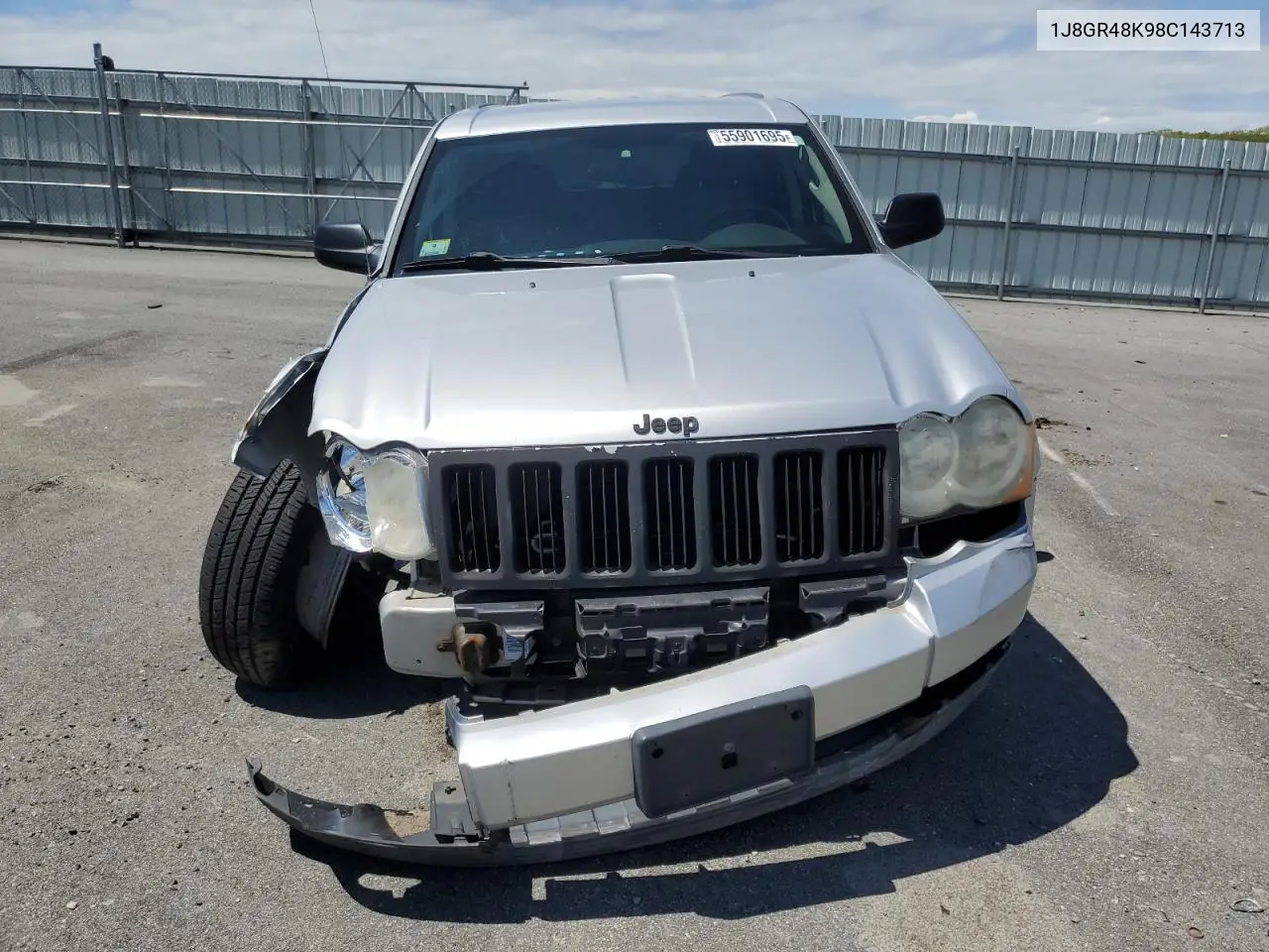 2008 Jeep Grand Cherokee Laredo VIN: 1J8GR48K98C143713 Lot: 55901695