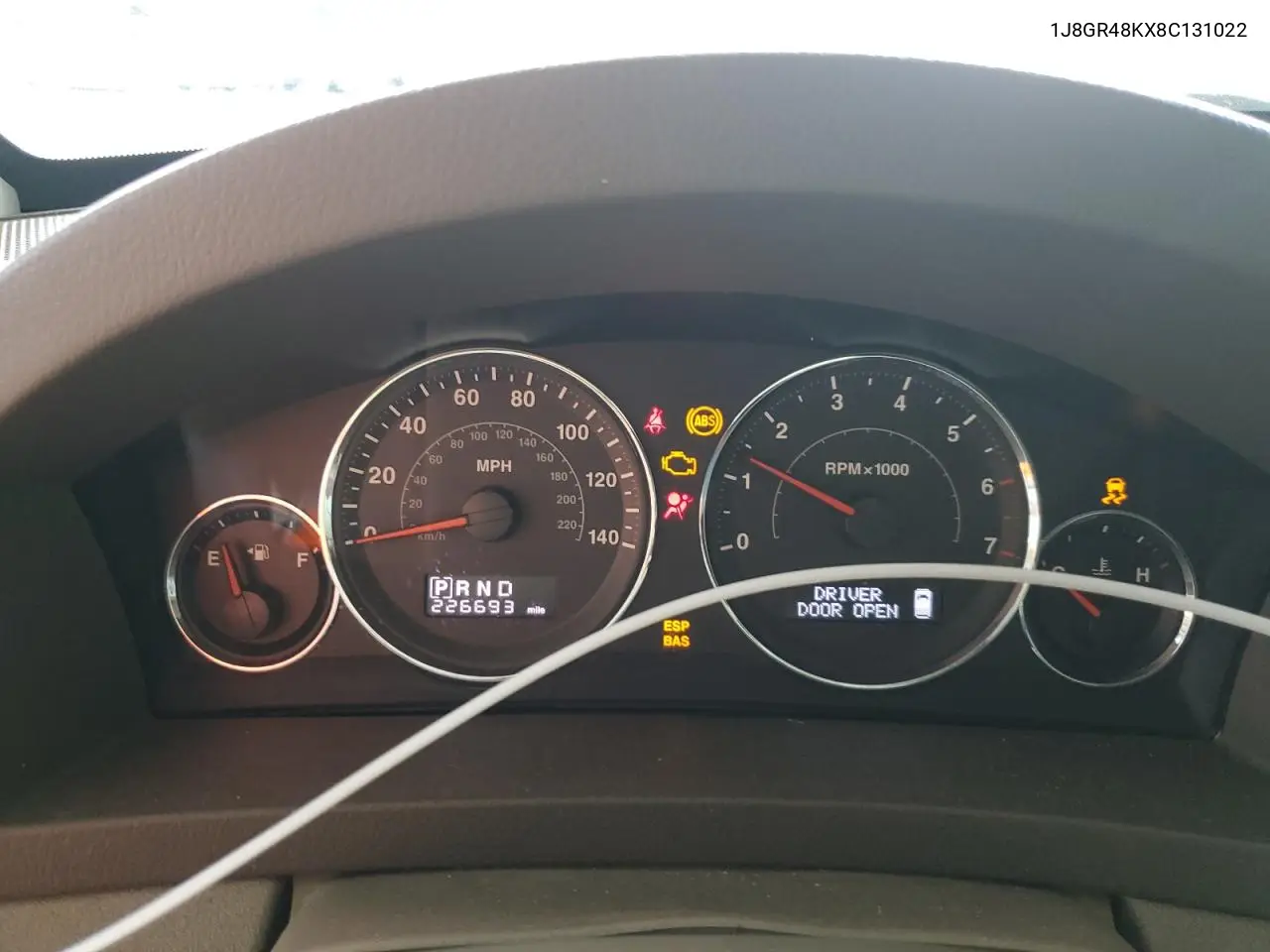 2008 Jeep Grand Cherokee Laredo VIN: 1J8GR48KX8C131022 Lot: 56583165