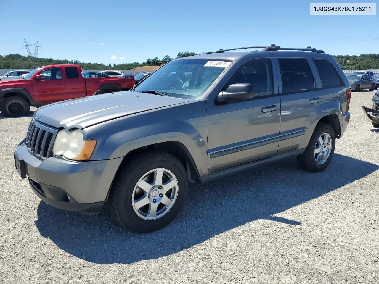 2008 Jeep Grand Cherokee Laredo VIN: 1J8GS48K78C175211 Lot: 56700985