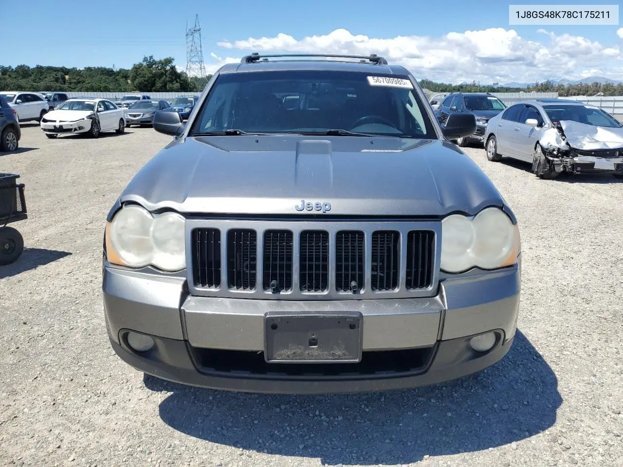 2008 Jeep Grand Cherokee Laredo VIN: 1J8GS48K78C175211 Lot: 56700985