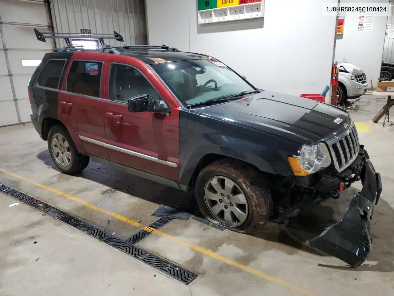 2008 Jeep Grand Cherokee Limited VIN: 1J8HR58248C100424 Lot: 56736565
