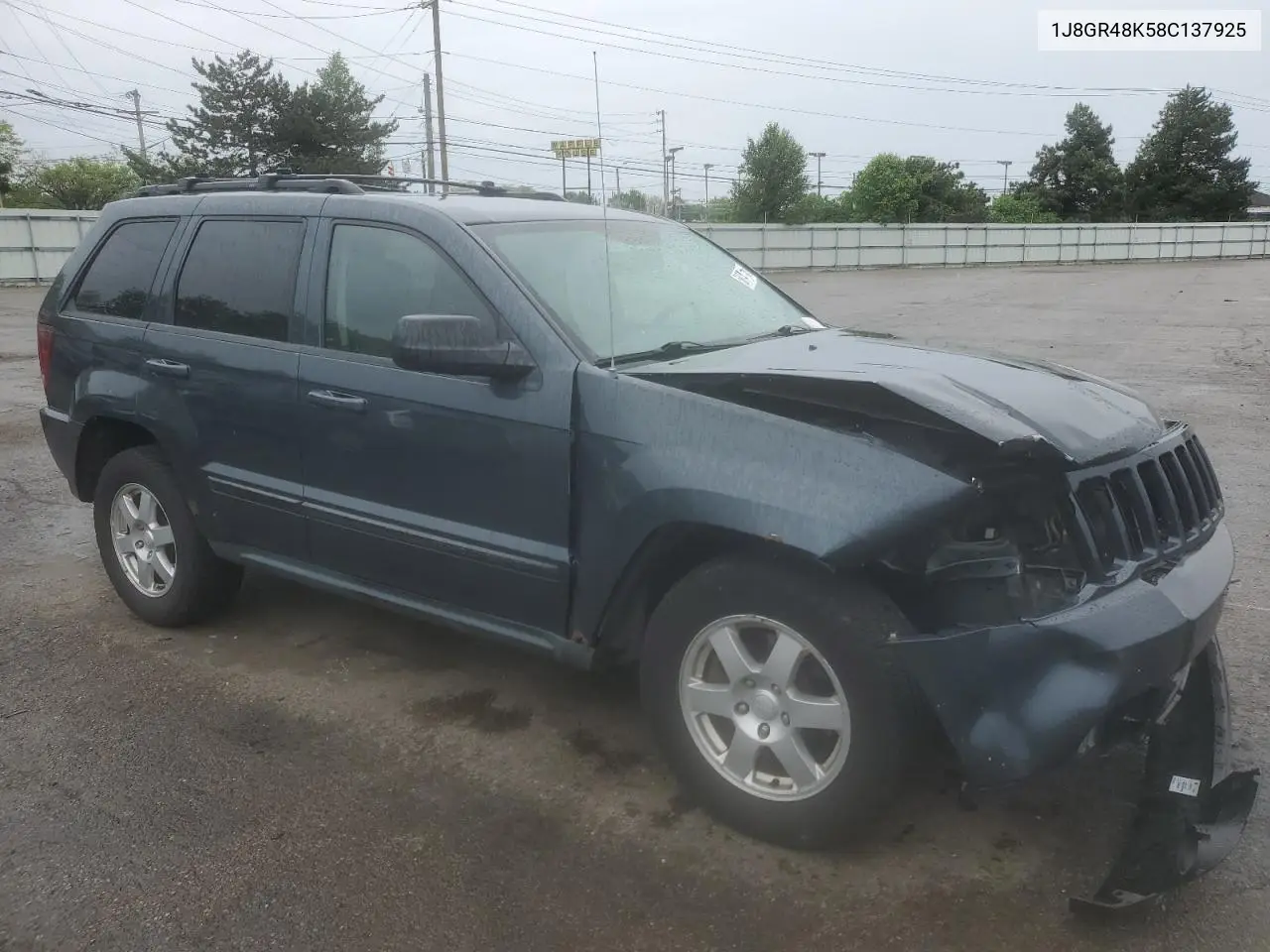 2008 Jeep Grand Cherokee Laredo VIN: 1J8GR48K58C137925 Lot: 56741385