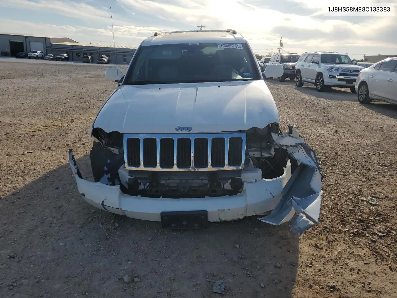 2008 Jeep Grand Cherokee Limited VIN: 1J8HS58M88C133383 Lot: 56889755