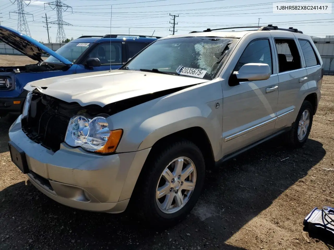2008 Jeep Grand Cherokee Limited VIN: 1J8HR582X8C241417 Lot: 62035675