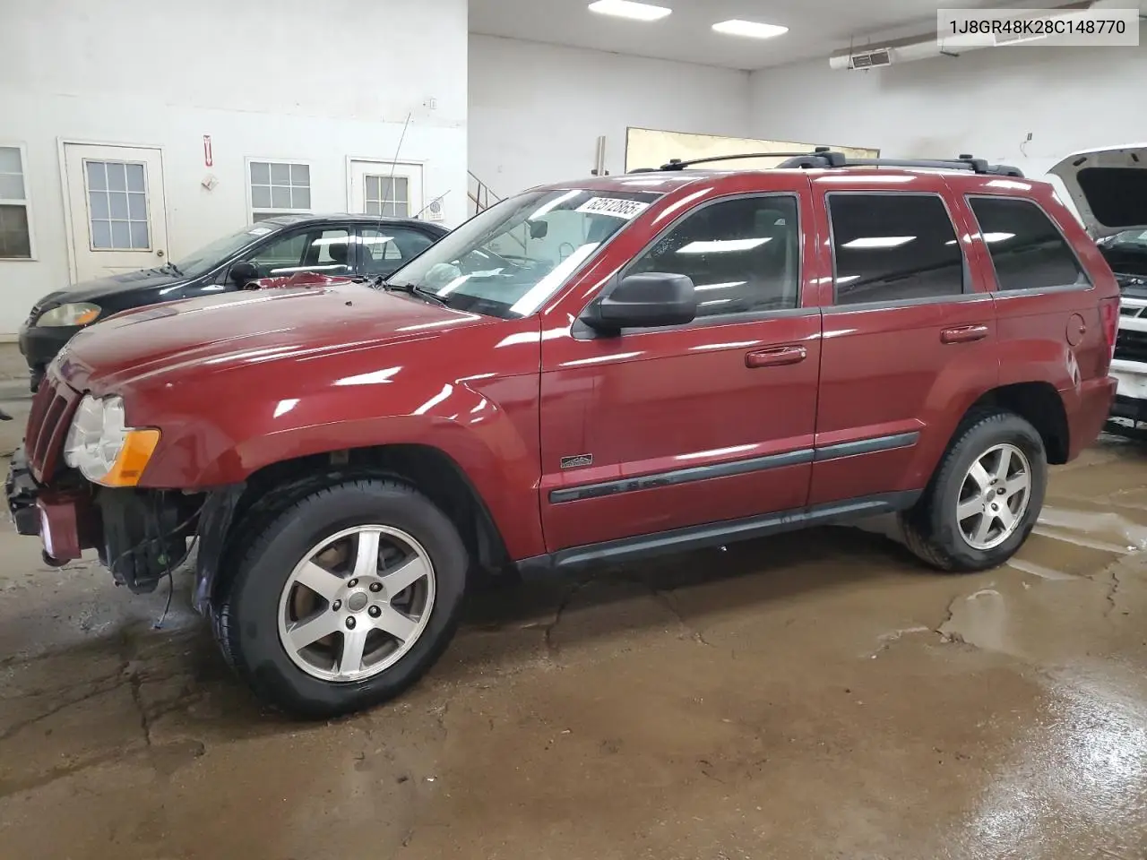 2008 Jeep Grand Cherokee Laredo VIN: 1J8GR48K28C148770 Lot: 62512865