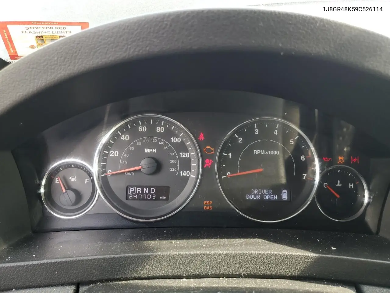 2009 Jeep Grand Cherokee Laredo VIN: 1J8GR48K59C526114 Lot: 55059865