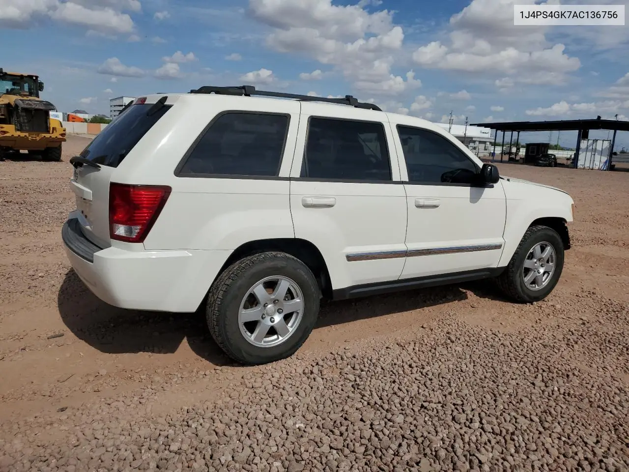 2010 Jeep Grand Cherokee Laredo VIN: 1J4PS4GK7AC136756 Lot: 65755555