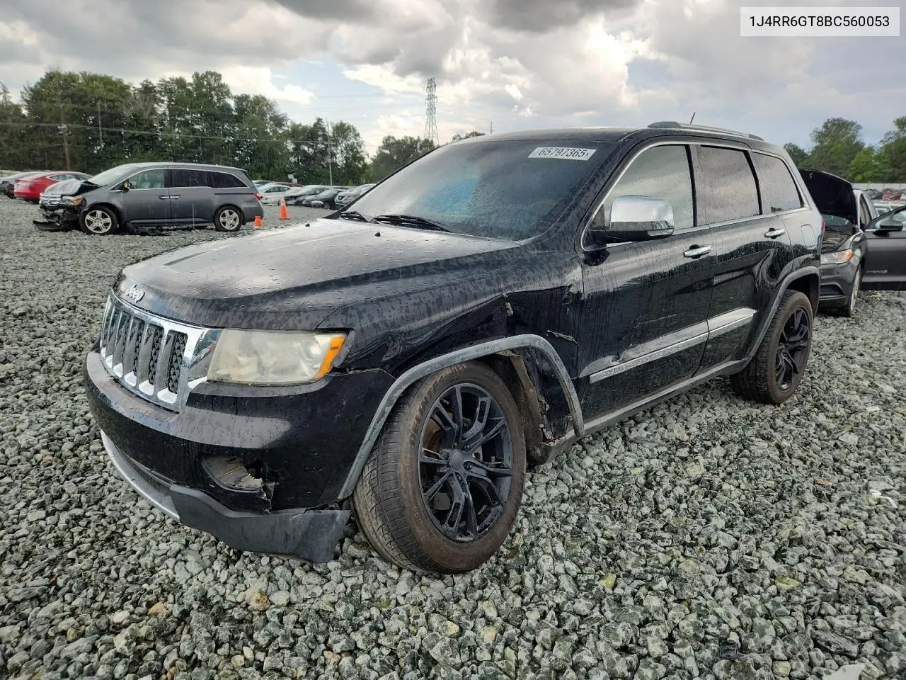 2011 Jeep Grand Cherokee Overland VIN: 1J4RR6GT8BC560053 Lot: 65797365