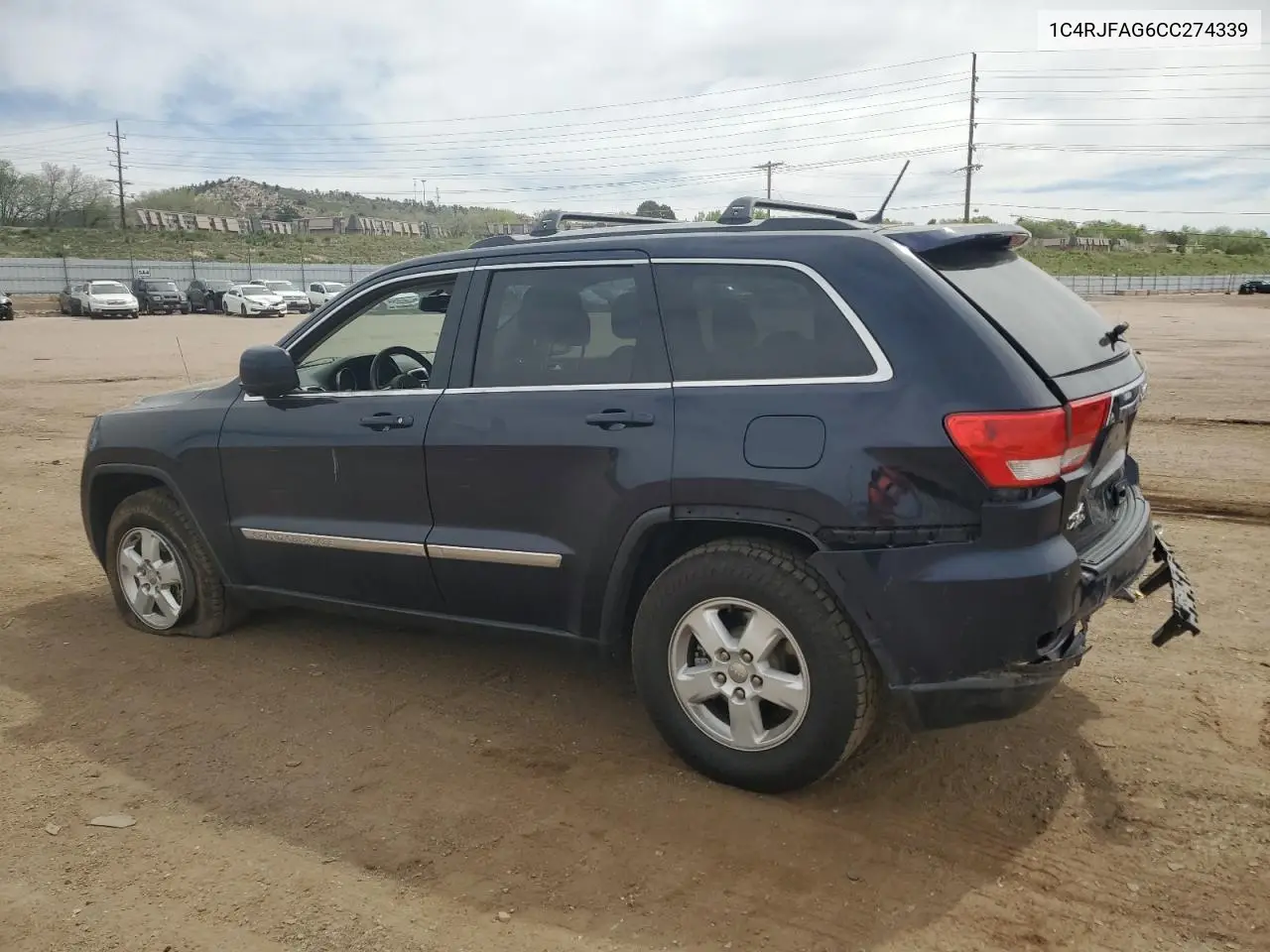 2012 Jeep Grand Cherokee Laredo VIN: 1C4RJFAG6CC274339 Lot: 56558765