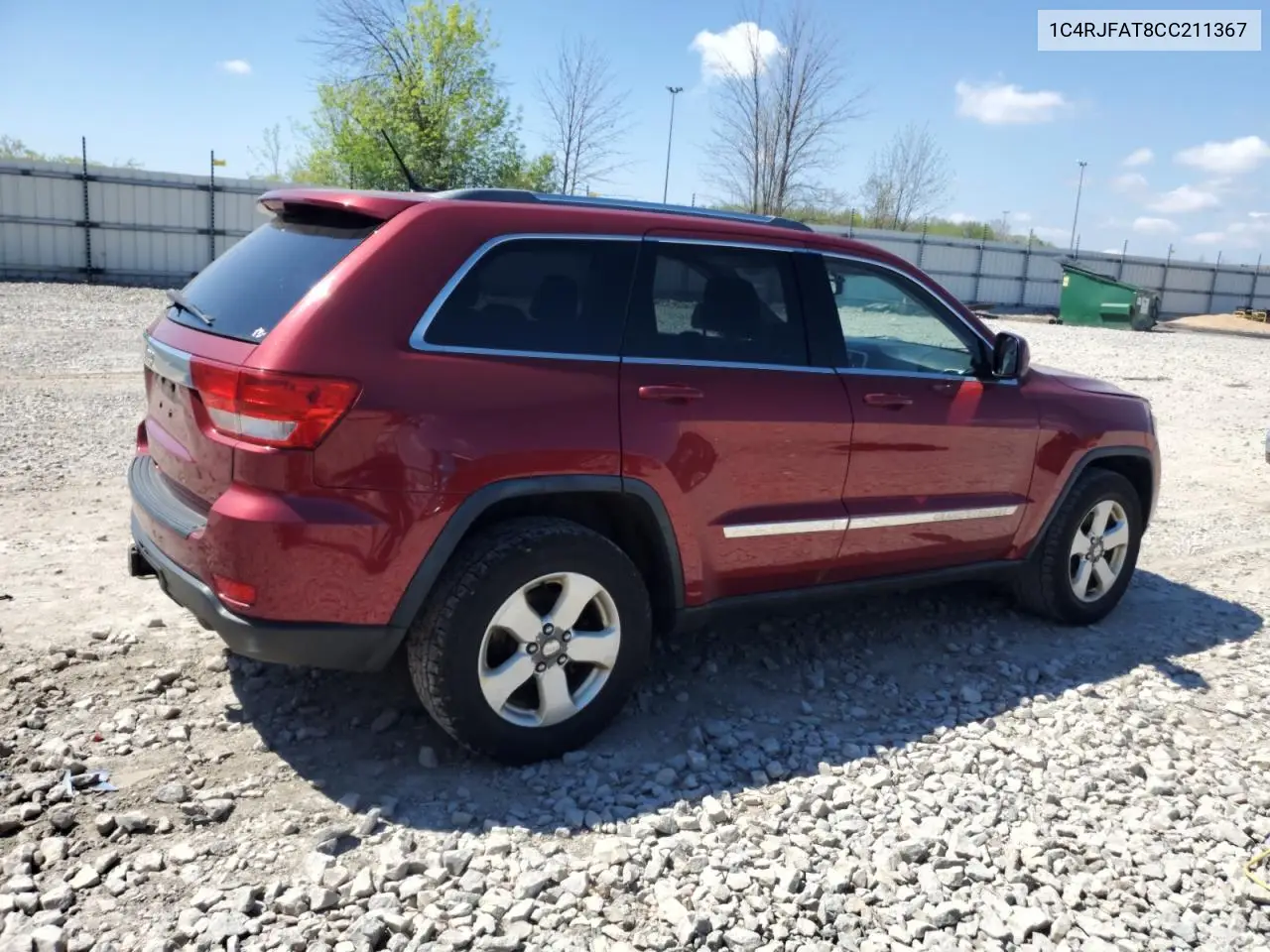 2012 Jeep Grand Cherokee Laredo VIN: 1C4RJFAT8CC211367 Lot: 56913405