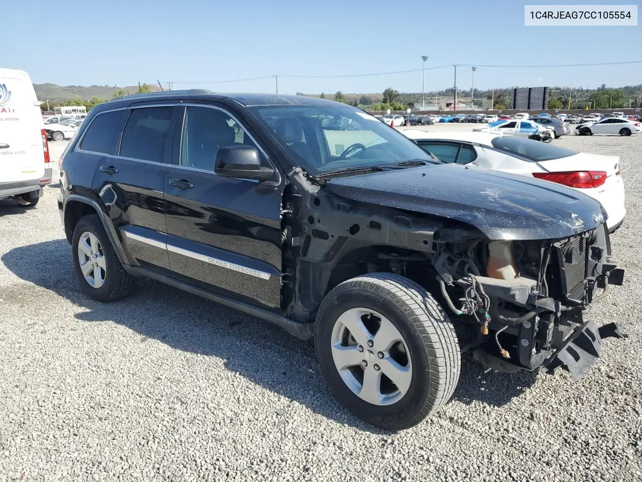 2012 Jeep Grand Cherokee Laredo VIN: 1C4RJEAG7CC105554 Lot: 57079935