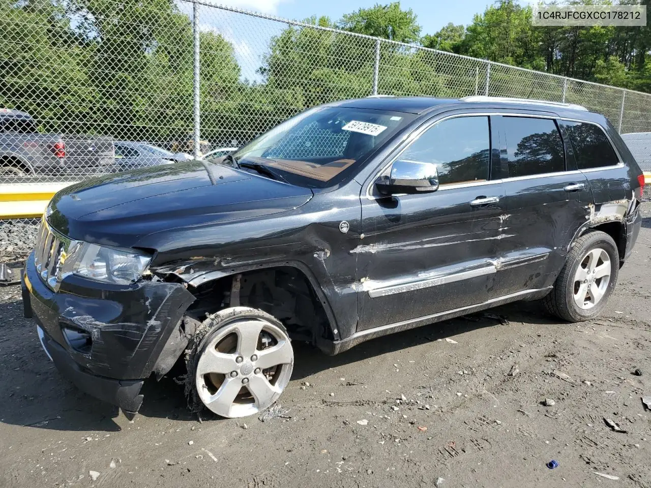 2012 Jeep Grand Cherokee Overland VIN: 1C4RJFCGXCC178212 Lot: 59129915