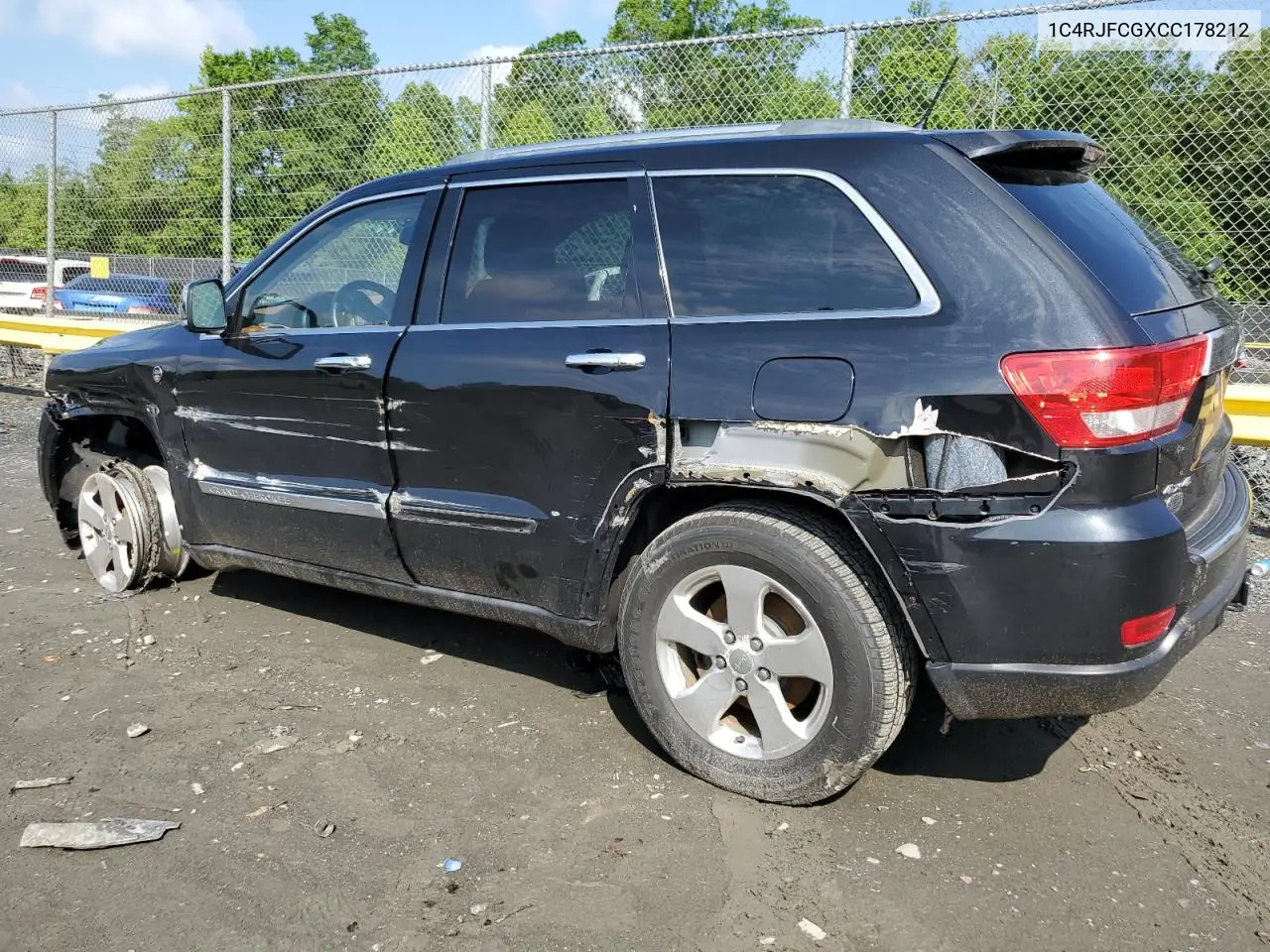 2012 Jeep Grand Cherokee Overland VIN: 1C4RJFCGXCC178212 Lot: 59129915