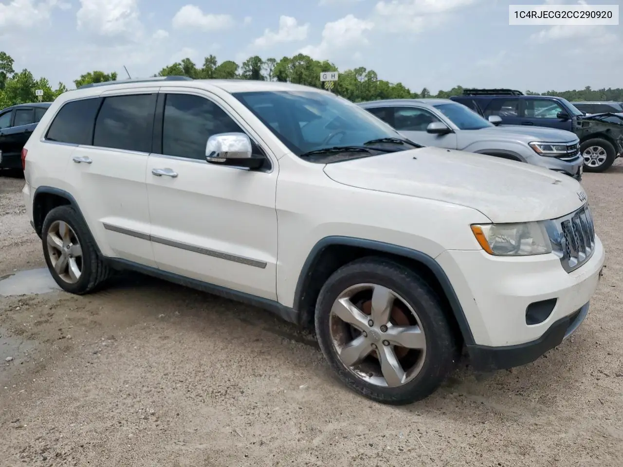 2012 Jeep Grand Cherokee Overland VIN: 1C4RJECG2CC290920 Lot: 62533575