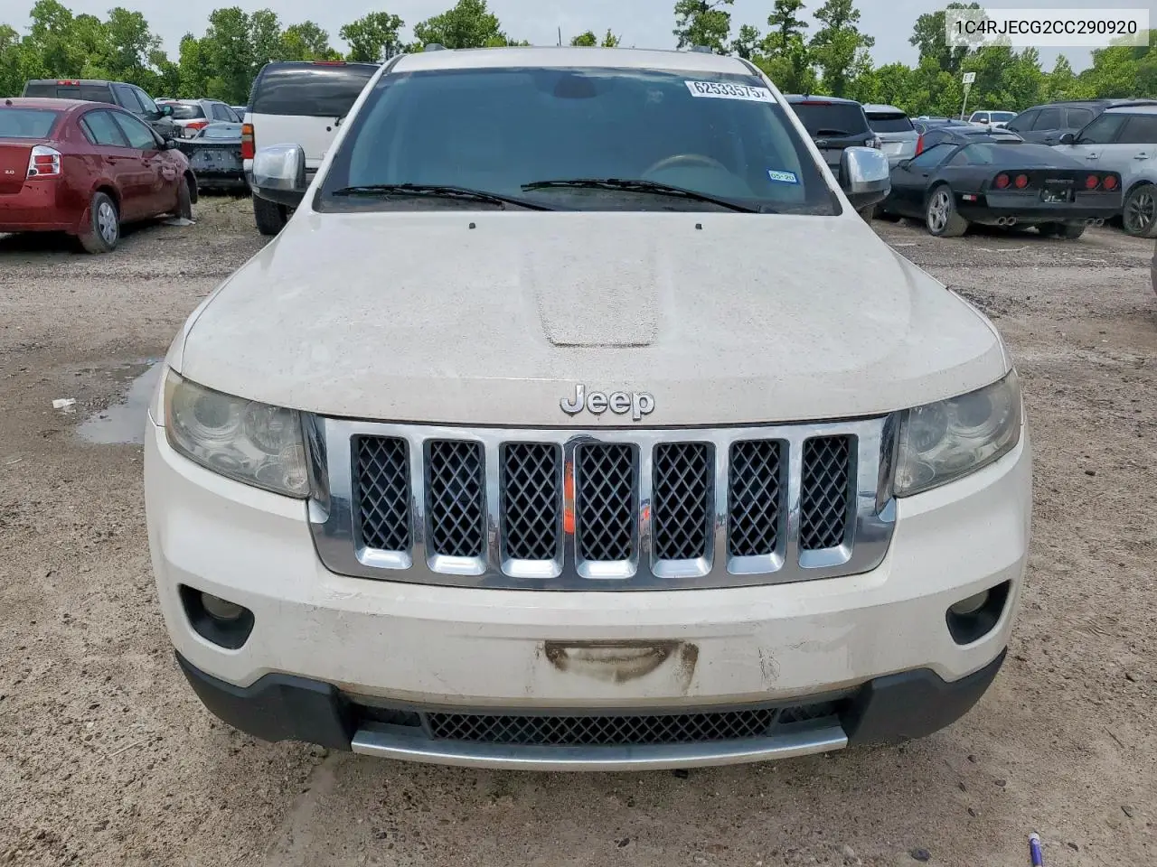 2012 Jeep Grand Cherokee Overland VIN: 1C4RJECG2CC290920 Lot: 62533575