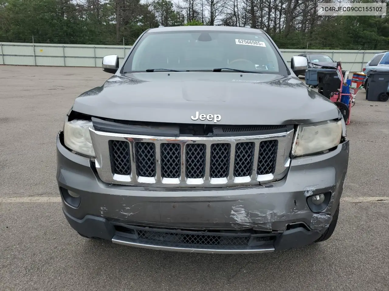2012 Jeep Grand Cherokee Overland VIN: 1C4RJFCG9CC155102 Lot: 62566985