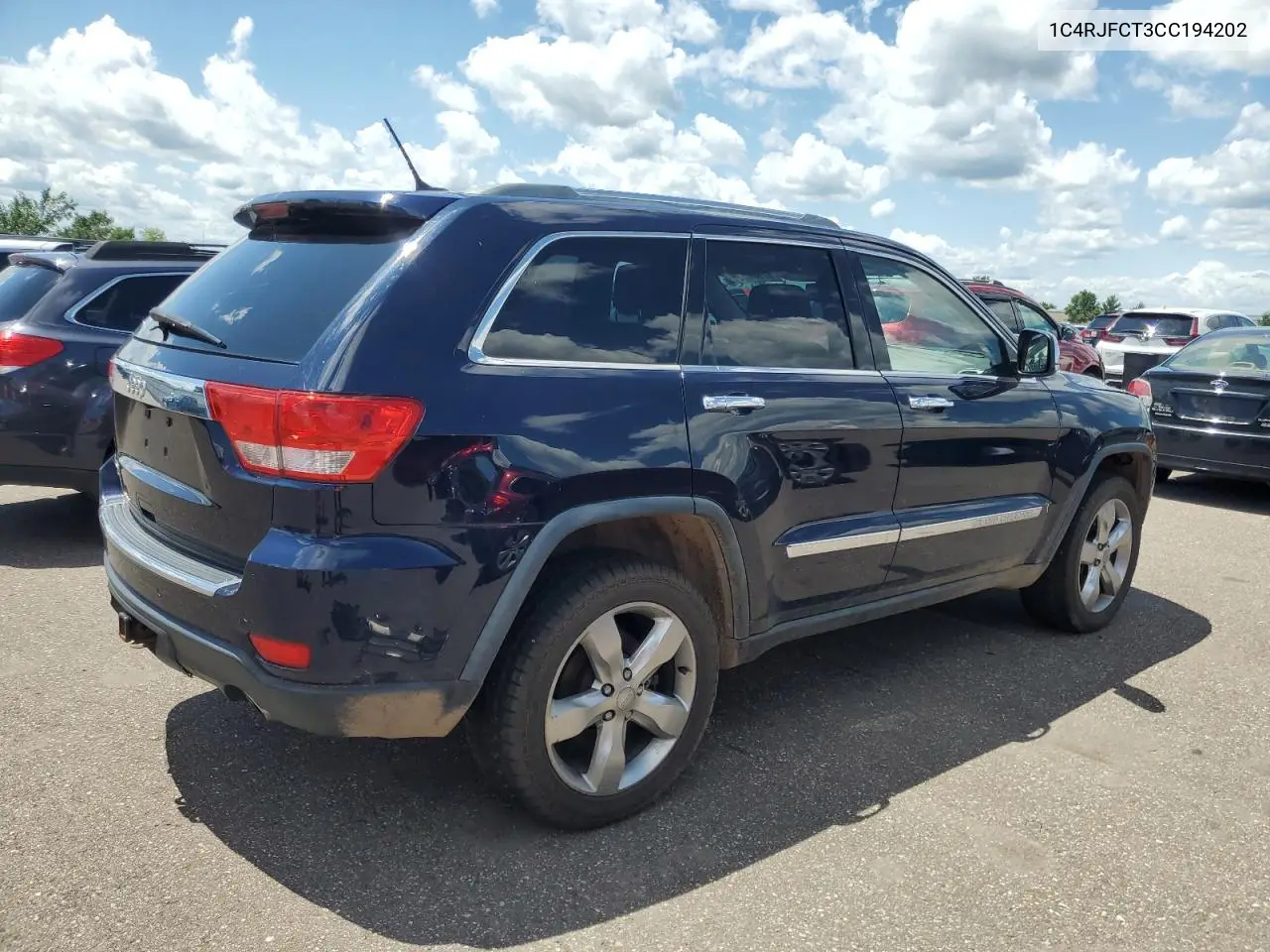 2012 Jeep Grand Cherokee Overland VIN: 1C4RJFCT3CC194202 Lot: 62908625