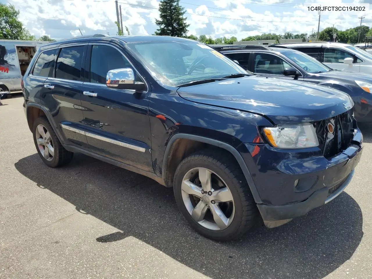 2012 Jeep Grand Cherokee Overland VIN: 1C4RJFCT3CC194202 Lot: 62908625