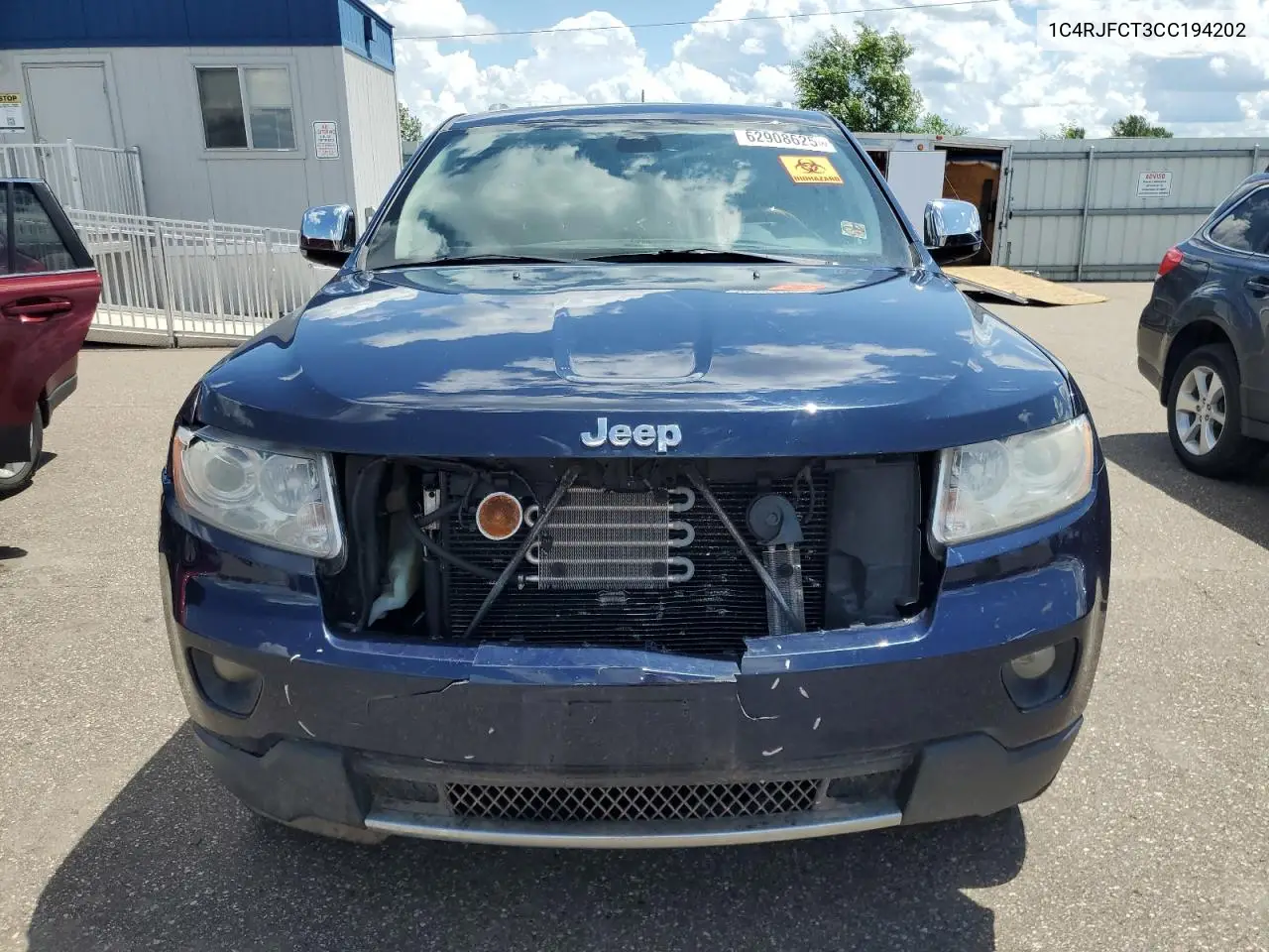 2012 Jeep Grand Cherokee Overland VIN: 1C4RJFCT3CC194202 Lot: 62908625
