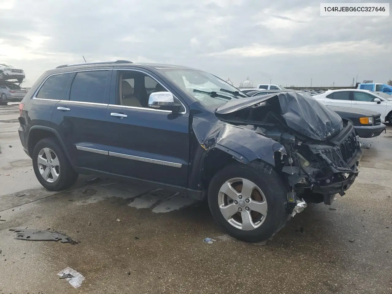 2012 Jeep Grand Cherokee Limited VIN: 1C4RJEBG6CC327646 Lot: 65470135