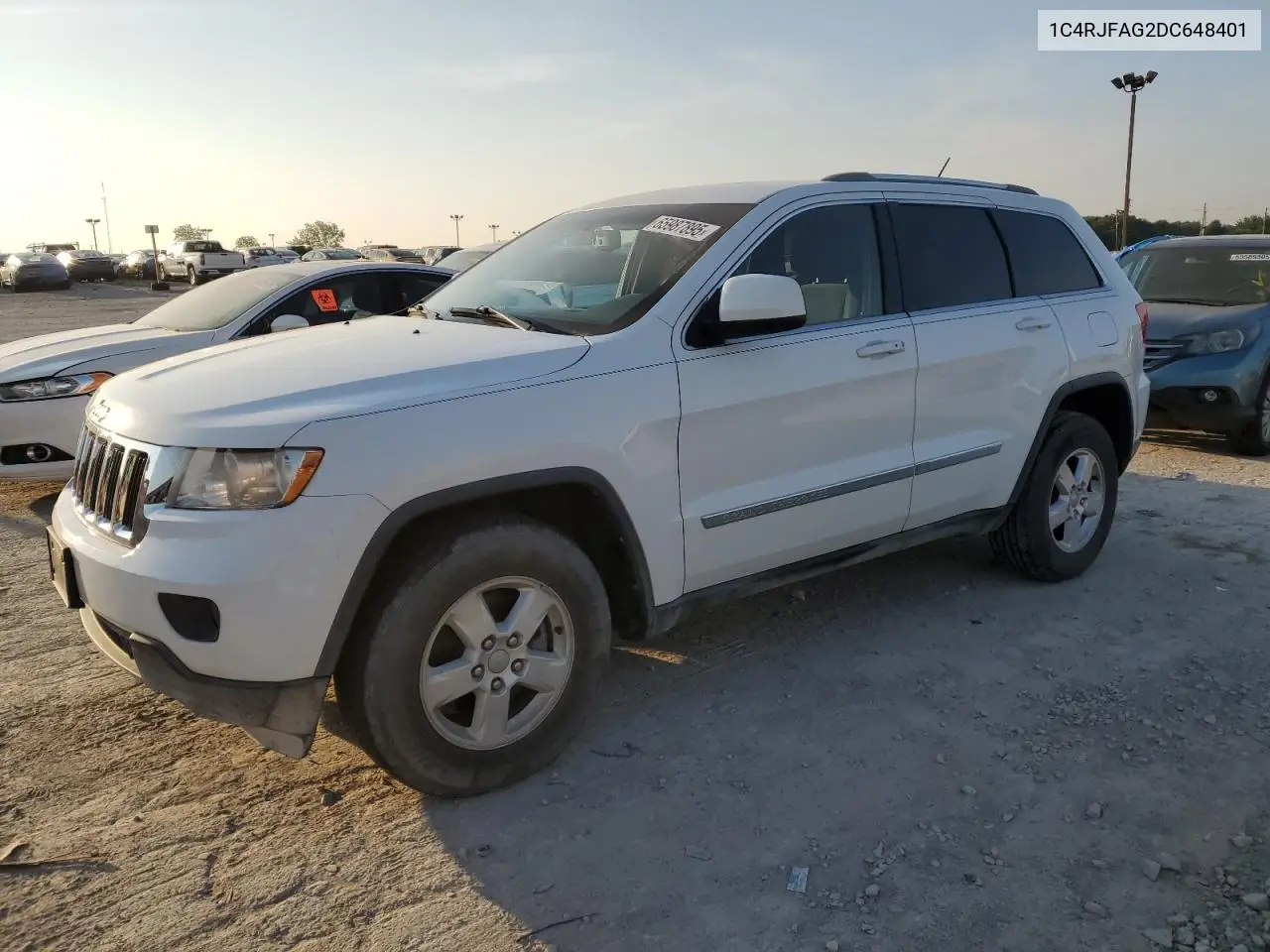 2013 Jeep Grand Cherokee Laredo VIN: 1C4RJFAG2DC648401 Lot: 65987895