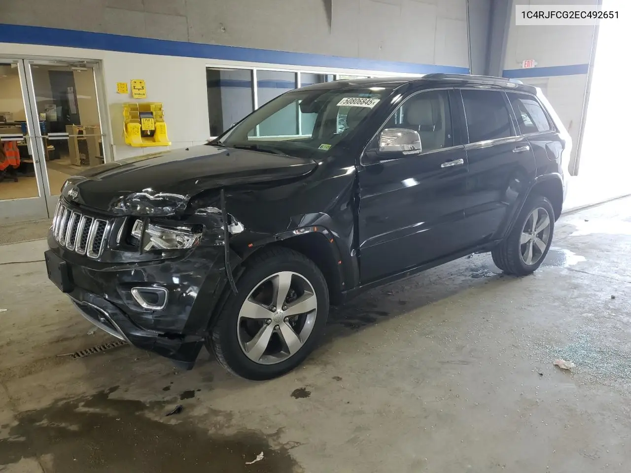 2014 Jeep Grand Cherokee Overland VIN: 1C4RJFCG2EC492651 Lot: 50806845