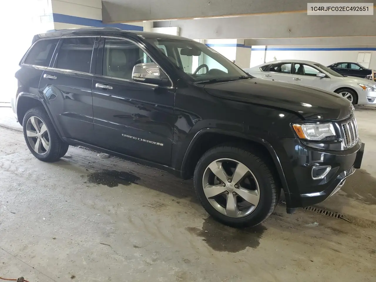 2014 Jeep Grand Cherokee Overland VIN: 1C4RJFCG2EC492651 Lot: 50806845